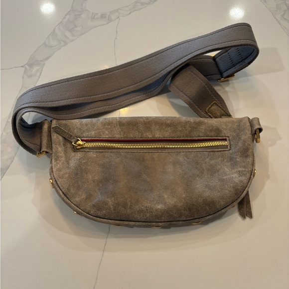 Hammit Gray Leather crossbody Bag - Picture 2 of 3